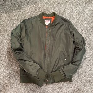 Mossimo Supply Co. Olive Bomber Jacket size small